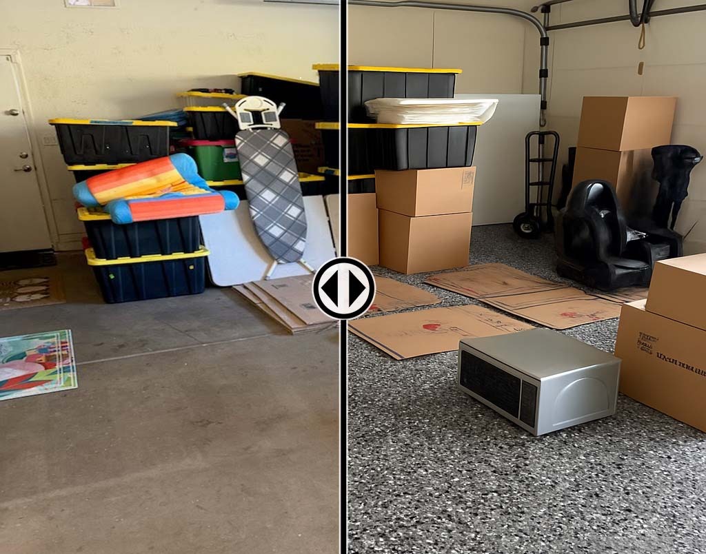 Garage Floor Before/After